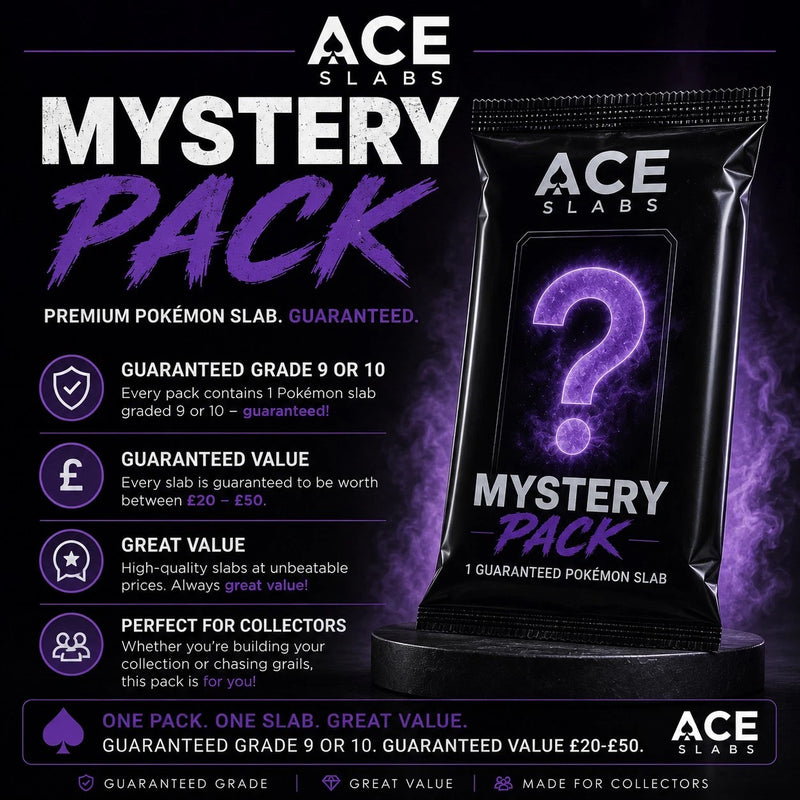 Pokémon ACE Slab Mystery Pack | Guaranteed Grade 9 or 10 | £20-£50 – image 1